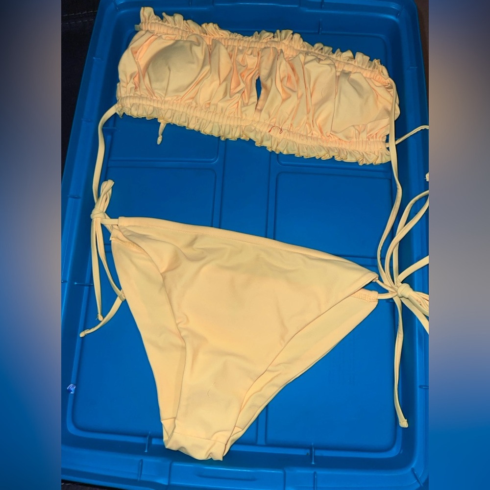 Brand New SHEIN Yellow Bikini Set SIZE xl